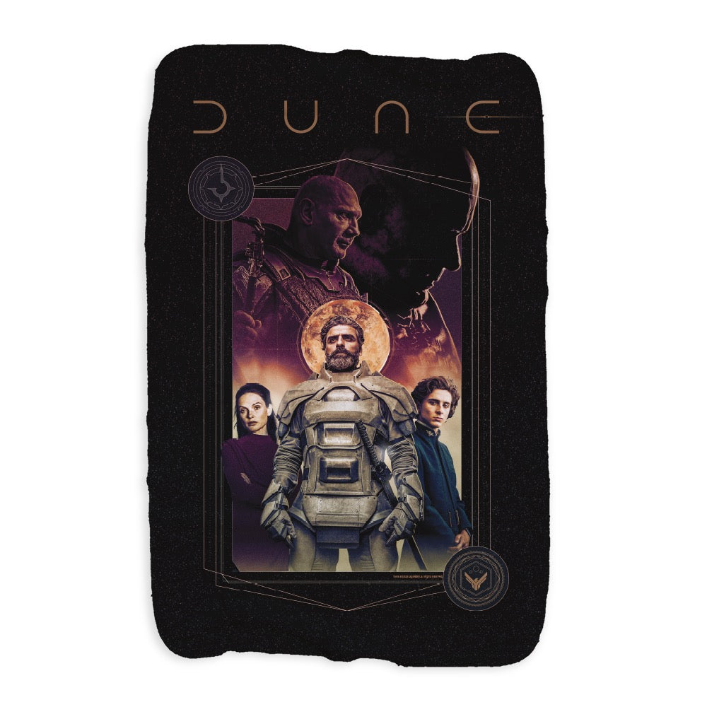 Dune Illustrated Graphic Sherpa Blanket