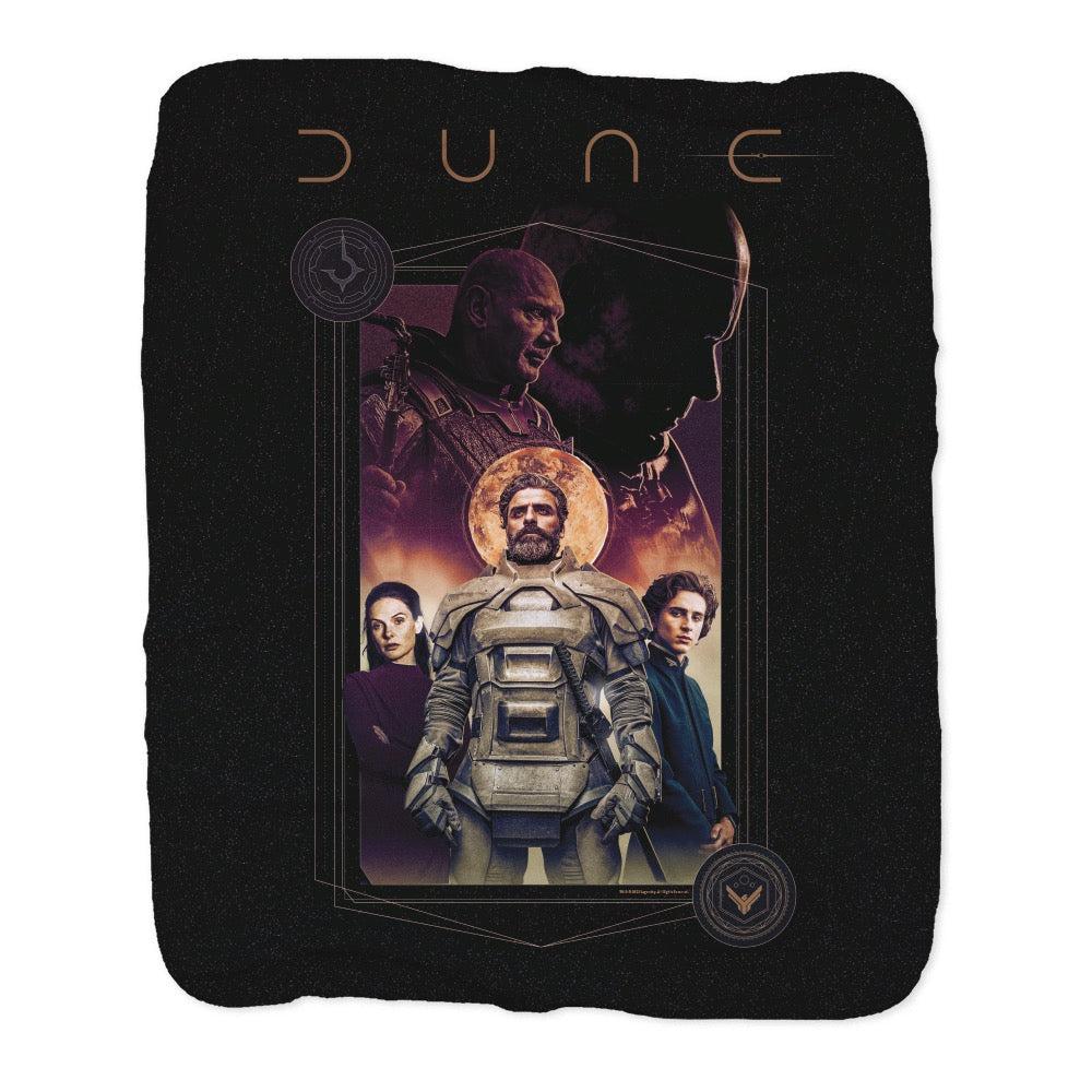 Dune Illustrated Graphic Sherpa Blanket