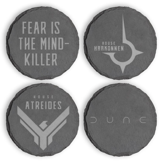 Dune Multi Etched Slate Coasters
