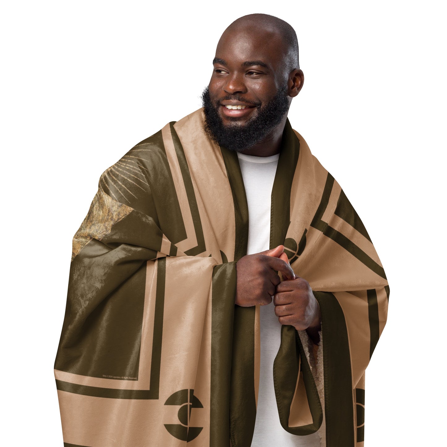 Dune Sandworm Sherpa Blanket