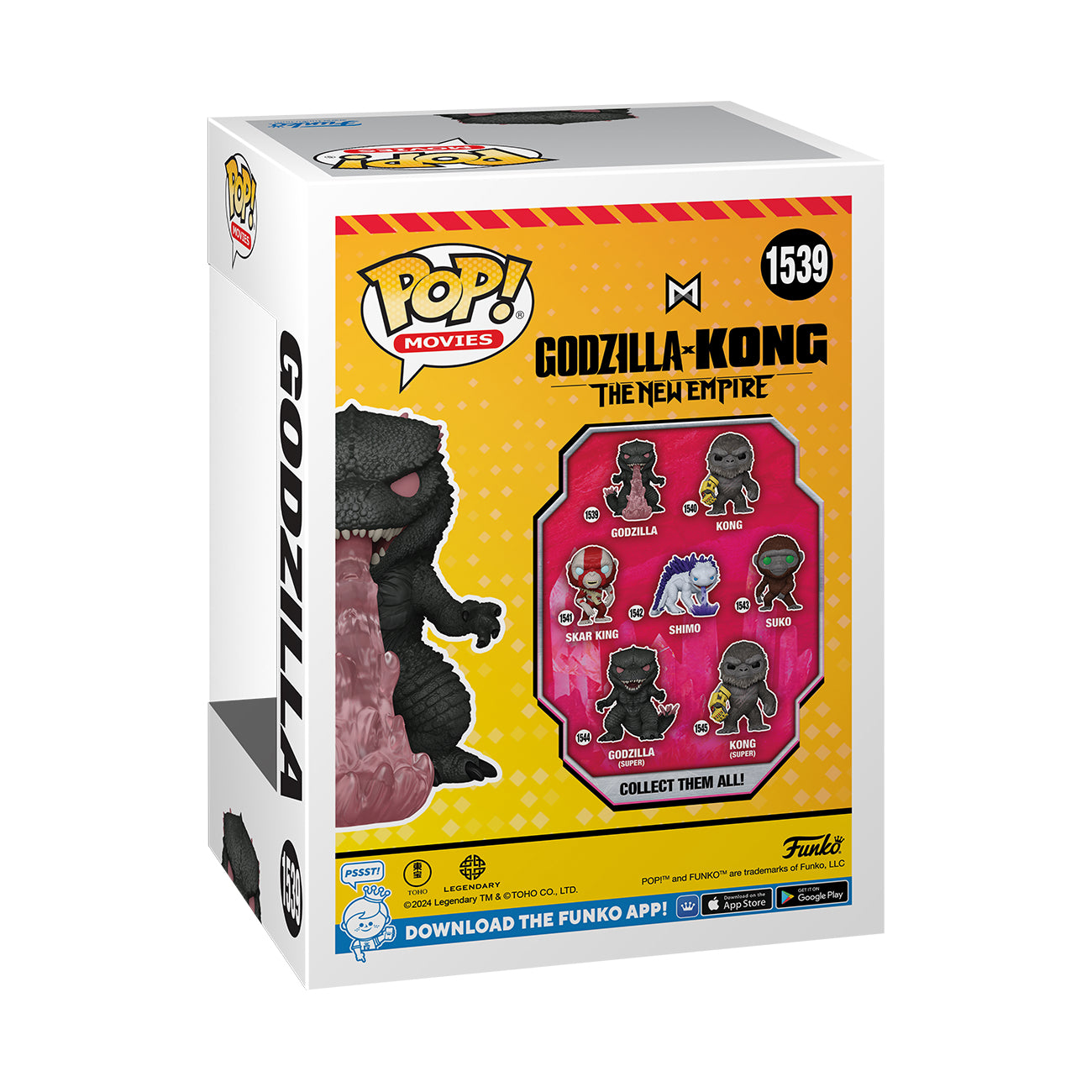 Monsterverse Godzilla x Kong: The New Empire- Godzilla with Heat-Ray Funko POP! Figure