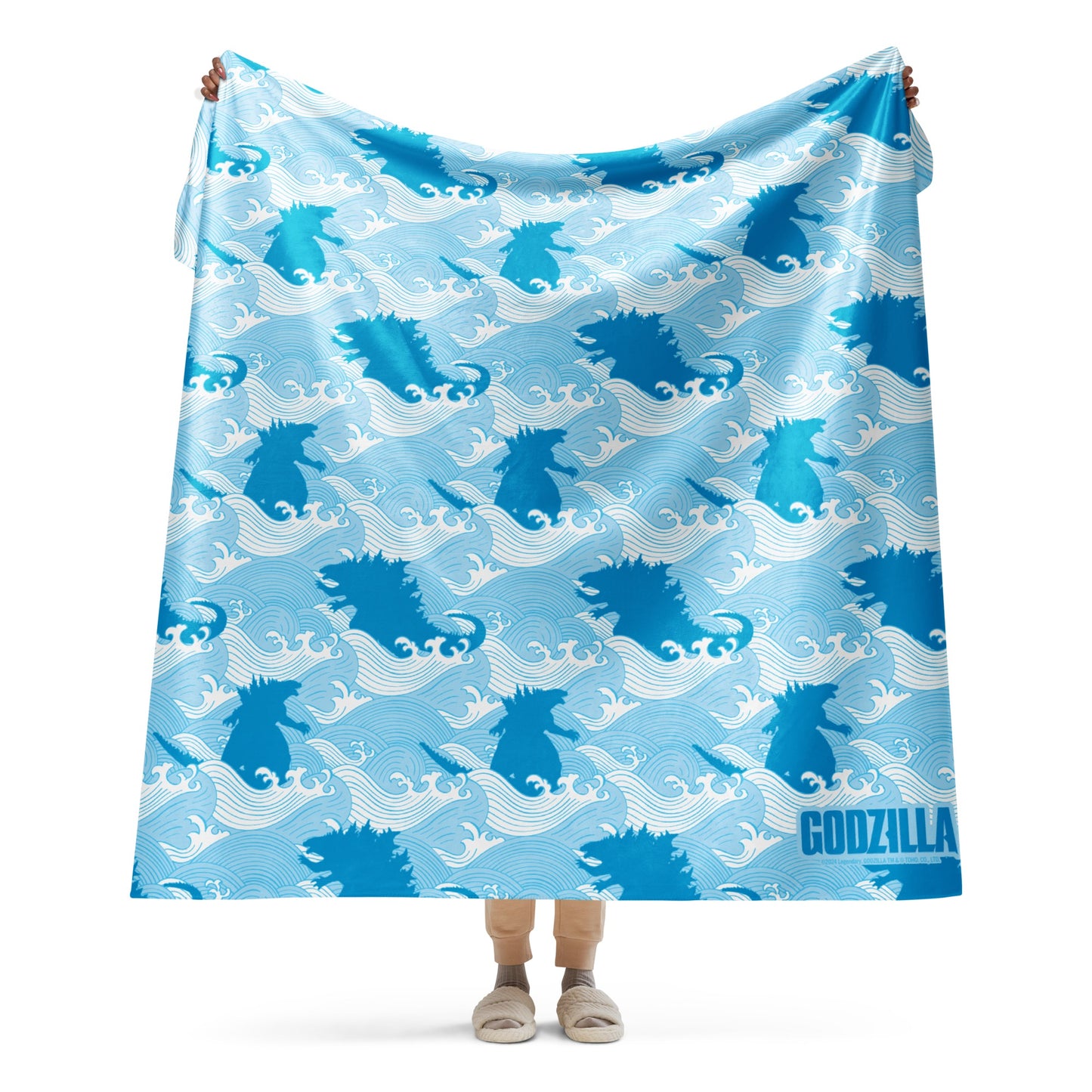 Godzilla vs. Kong Waves Sherpa Blanket