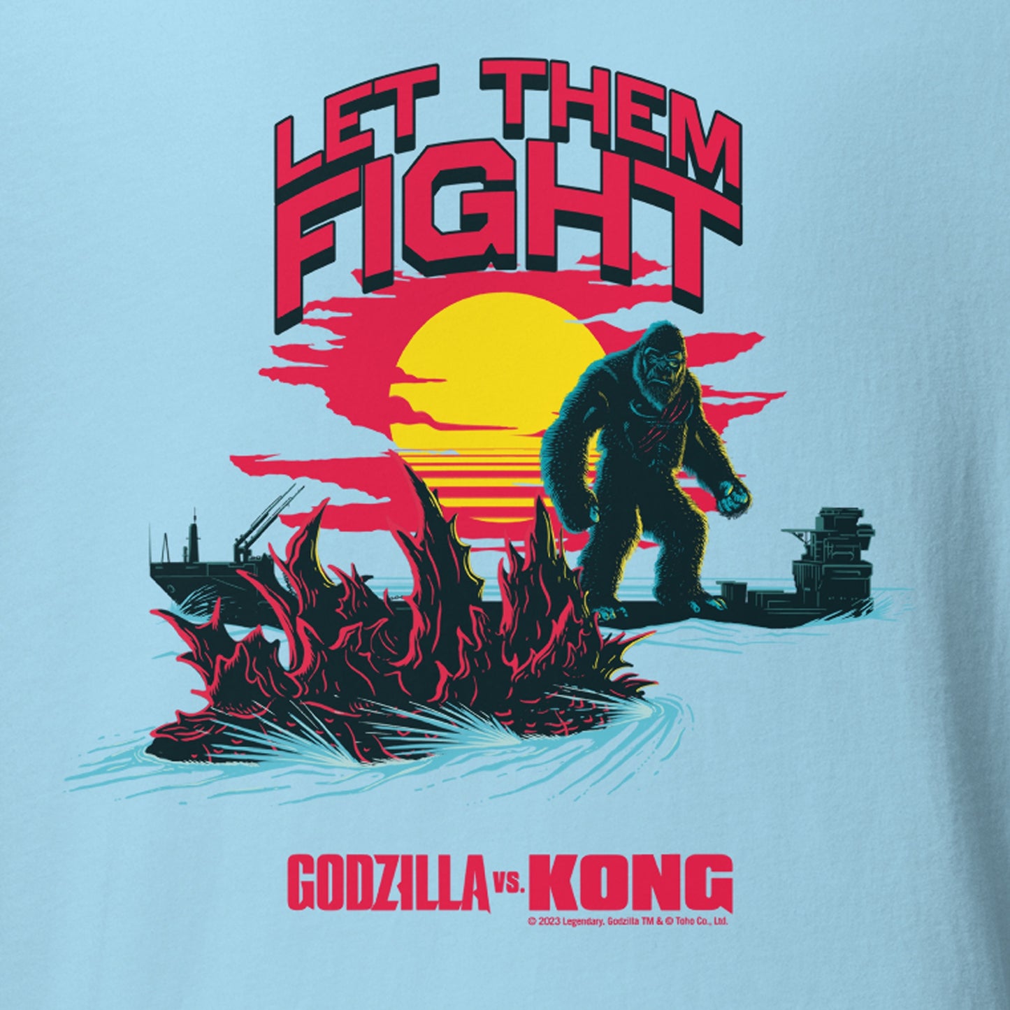Monsterverse Let Them Fight Short Sleeve T-Shirt