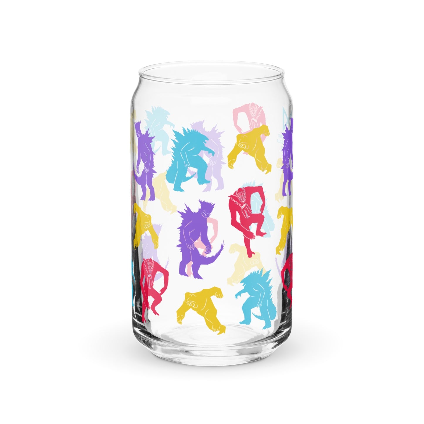 Godzilla x Kong: The New Empire Monster Pattern Can-Shaped Glass