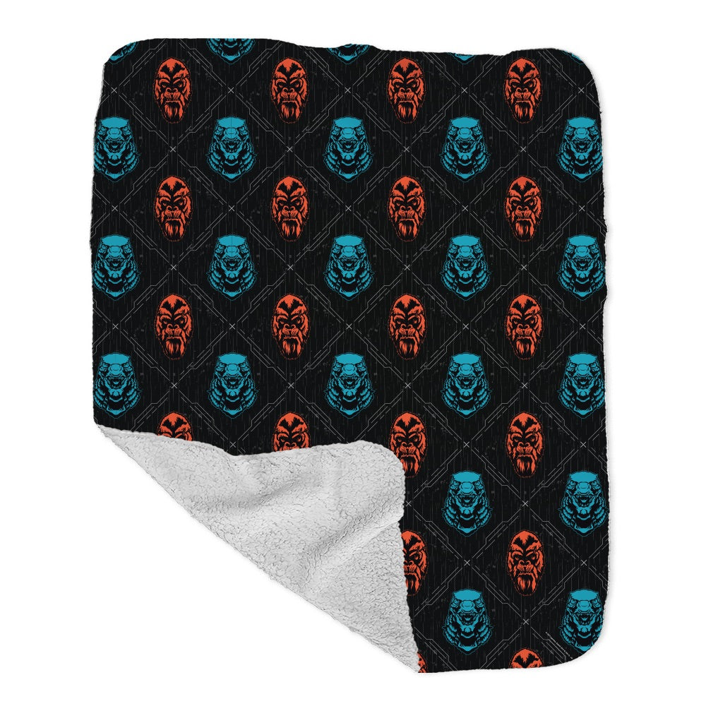 Monsterverse Godzilla vs. Kong Pattern Sherpa Blanket