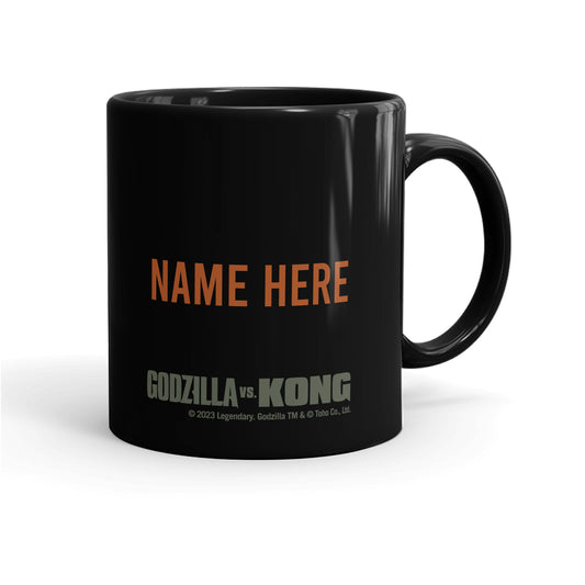 Monsterverse Team Kong Personalized Black Mug - 11oz