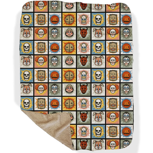 Trick 'r Treat Characters Sherpa Blanket