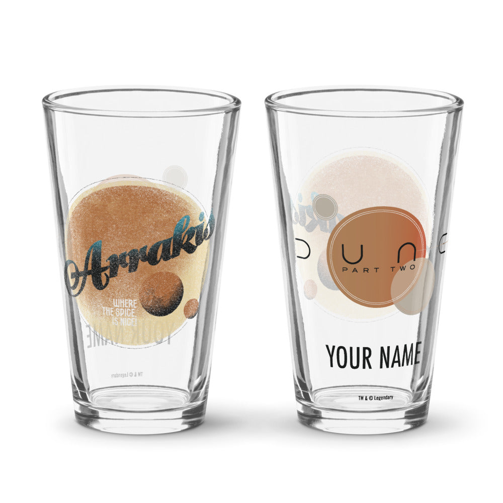 Dune: Part Two Arrakis Personalized Pint Glass