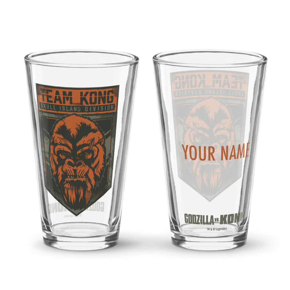 Godzilla vs. Kong Team Kong Personalized Pint Glass