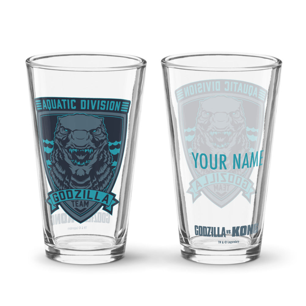 Godzilla vs. Kong Team Godzilla Personalized Pint Glass