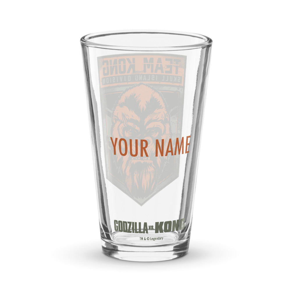 Godzilla vs. Kong Team Kong Personalized Pint Glass