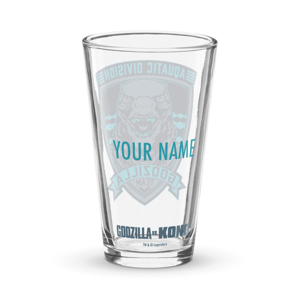 Godzilla vs. Kong Team Godzilla Personalized Pint Glass