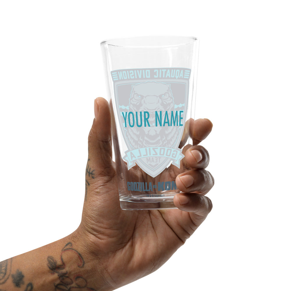 Godzilla vs. Kong Team Godzilla Personalized Pint Glass