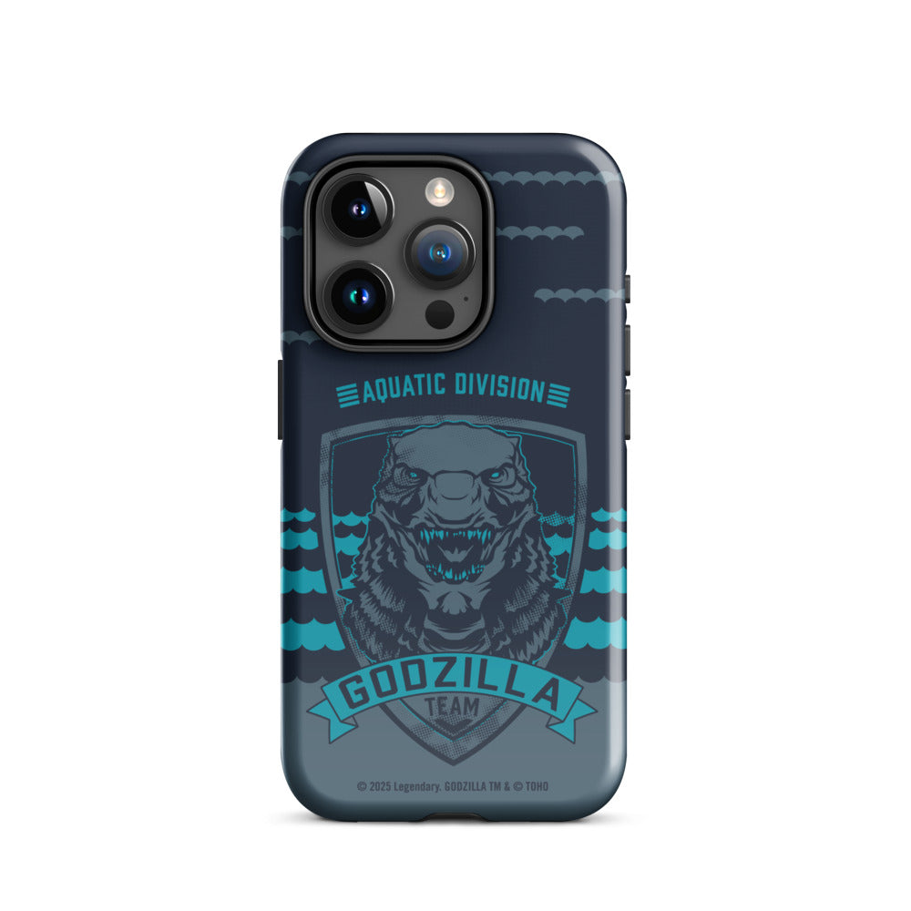 Monsterverse Team Godzilla Aquatic Division iPhone Tough Phone Case iPhone 15 Pro