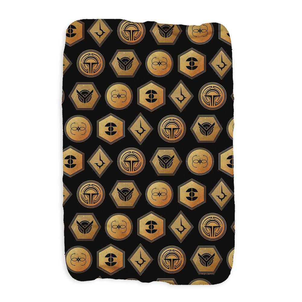 Dune Sigils Sherpa Blanket
