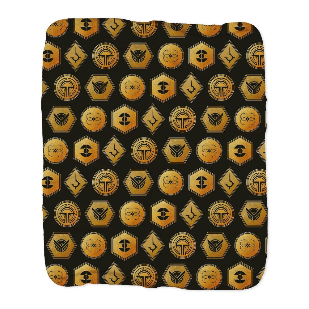 Dune Sigils Sherpa Blanket