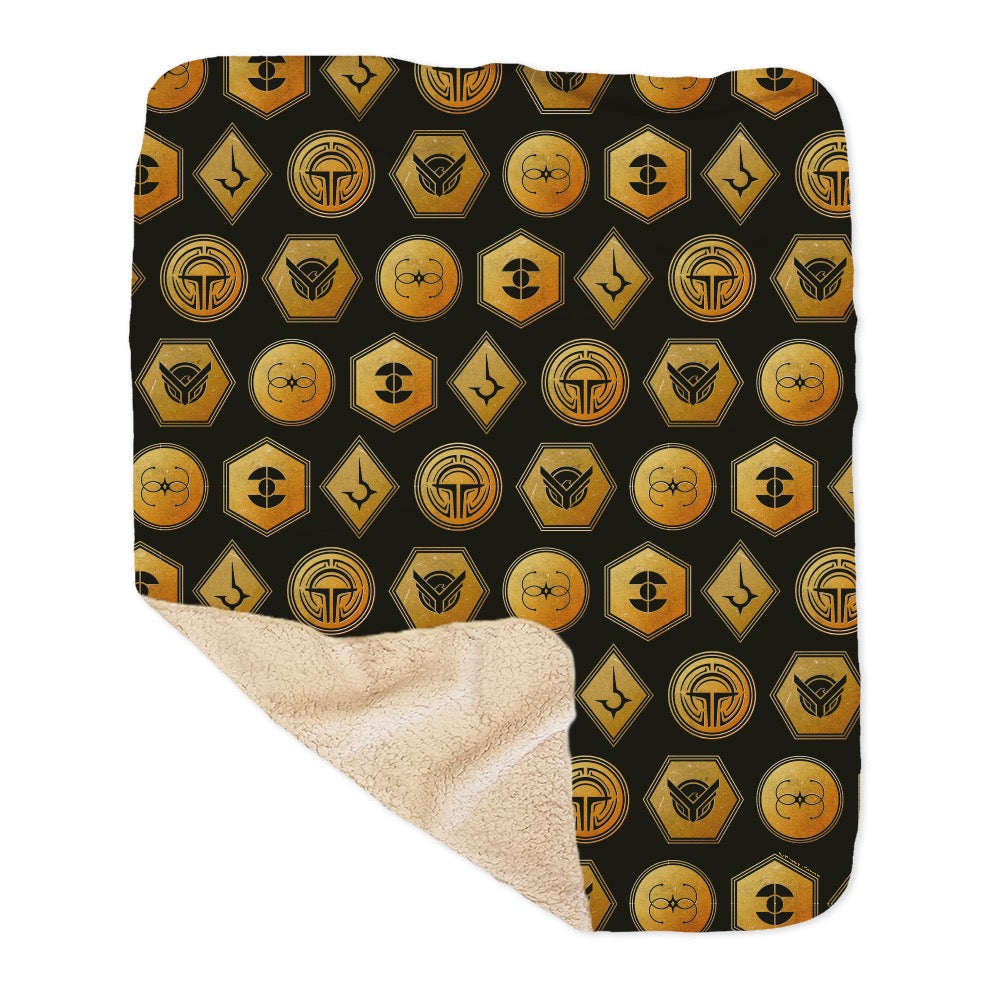 Dune Sigils Sherpa Blanket