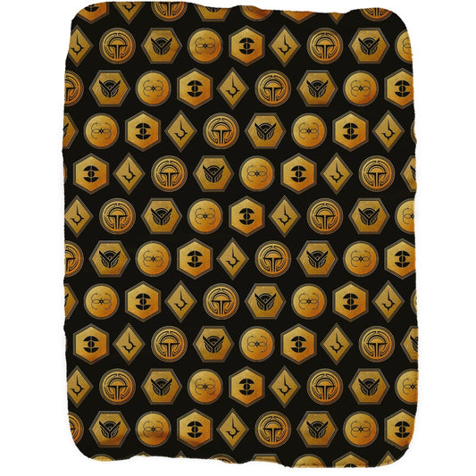 Dune Sigils Sherpa Blanket