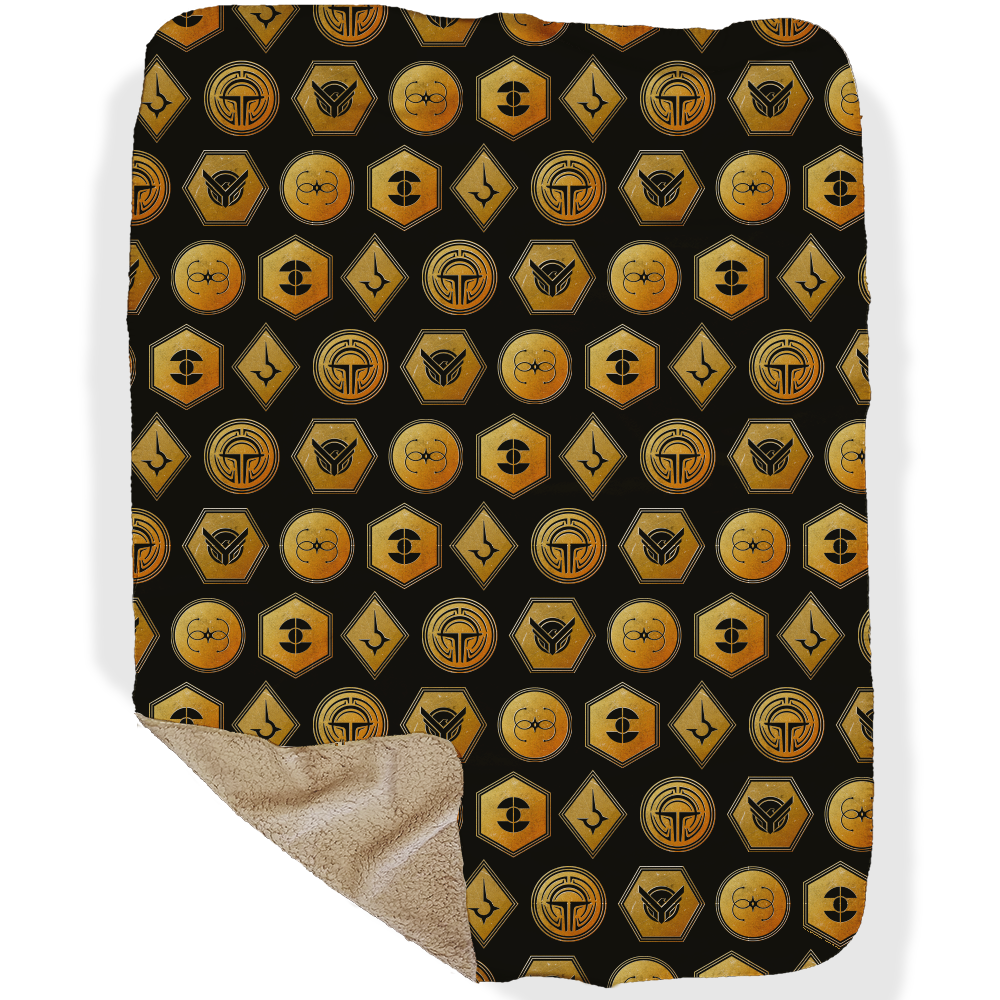 Dune Sigils Sherpa Blanket