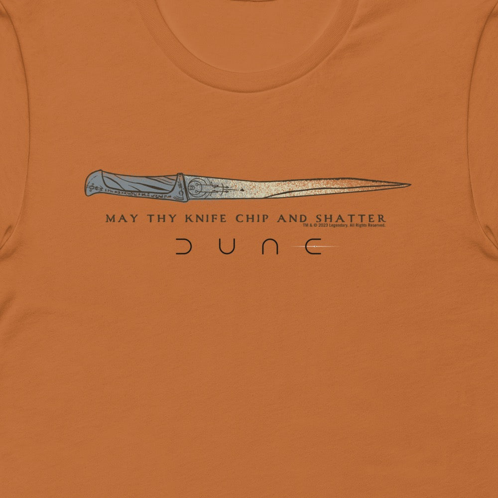 Dune May Thy Knife Chip and Shatter Adult T-Shirt