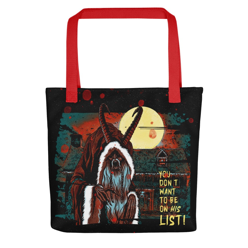 Krampus Retro Movie Poster Tote Bag