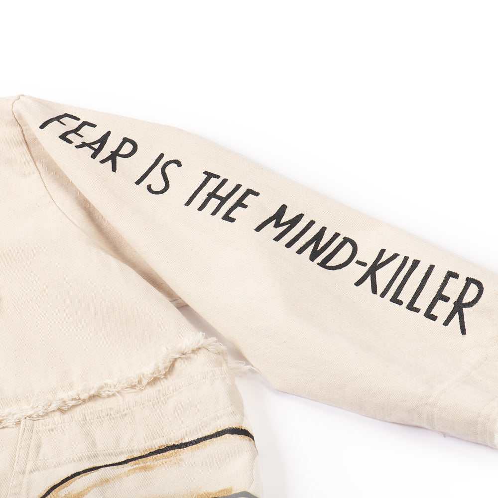 Exclusive Dune Fear is the Mind-Killer Hand-Painted Denim Jacket
