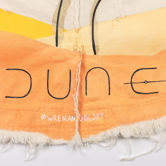 Exclusive Dune Fear is the Mind-Killer Hand-Painted Denim Jacket