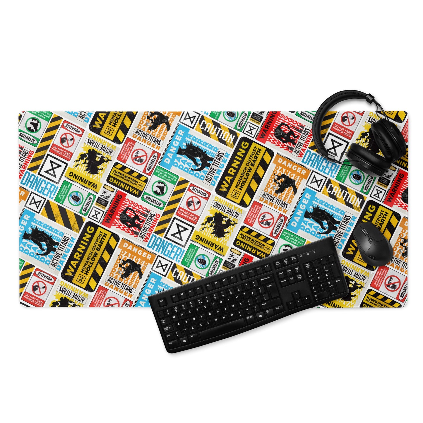 Monsterverse Godzilla x Kong: The New Empire: Warning Pattern Desktop Mat