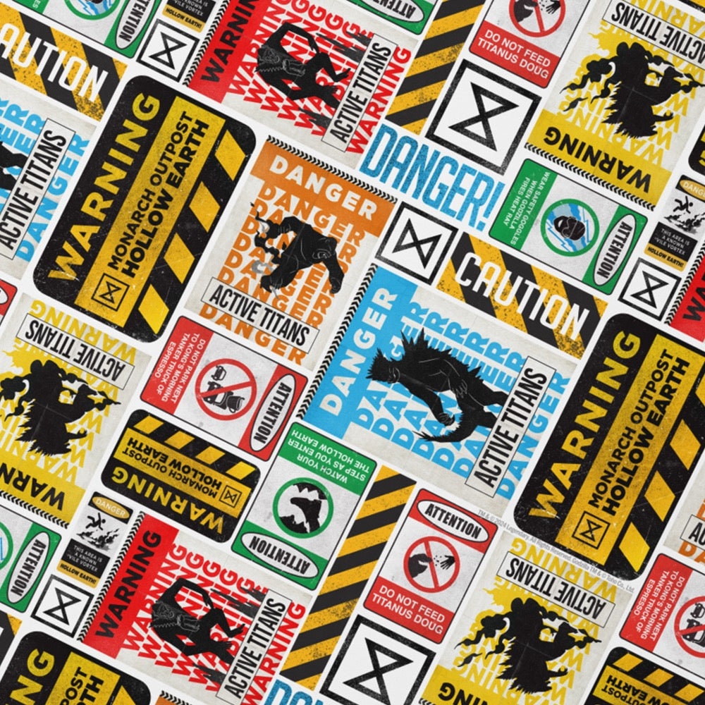 Monsterverse Godzilla x Kong: The New Empire: Warning Pattern Desktop Mat