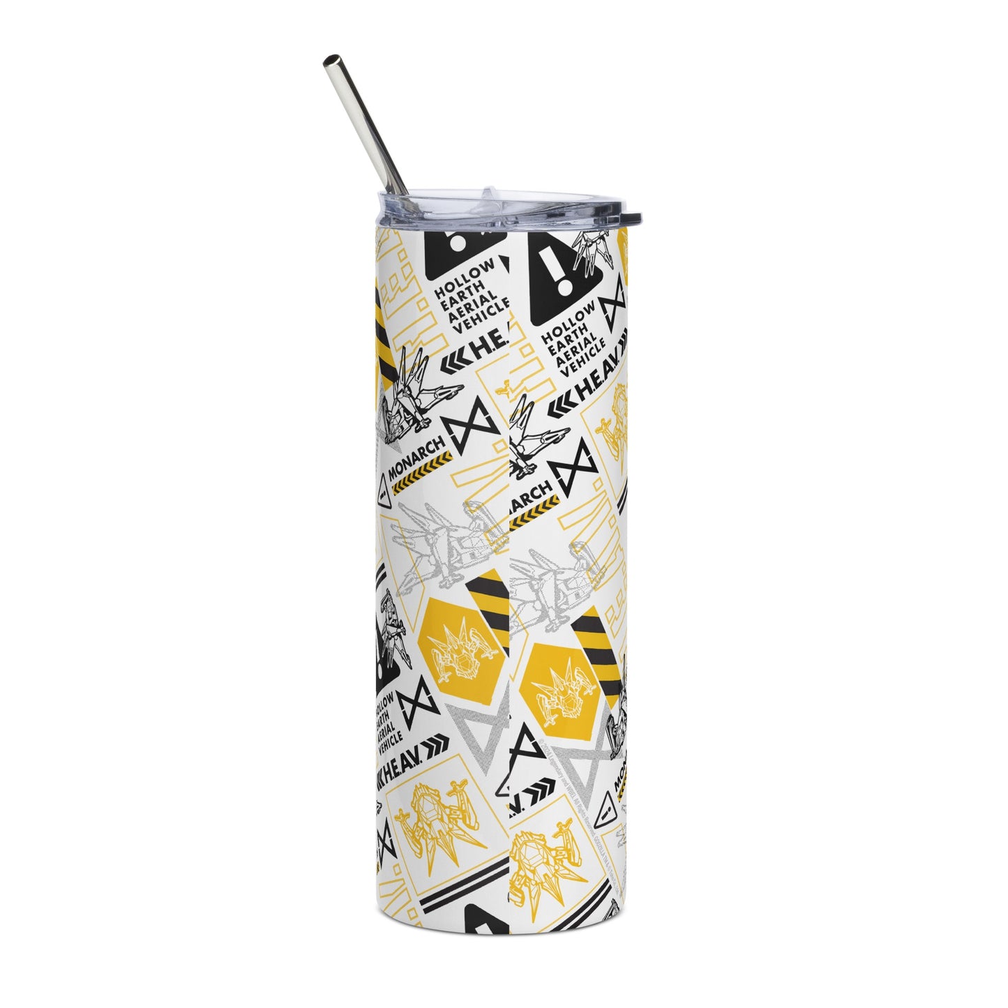 Monarch Vehicle Pattern Stainless Steel Tumbler