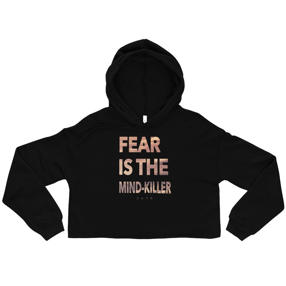 Dune Fear is the Mind-Killer Fleece Cropped Hoodie