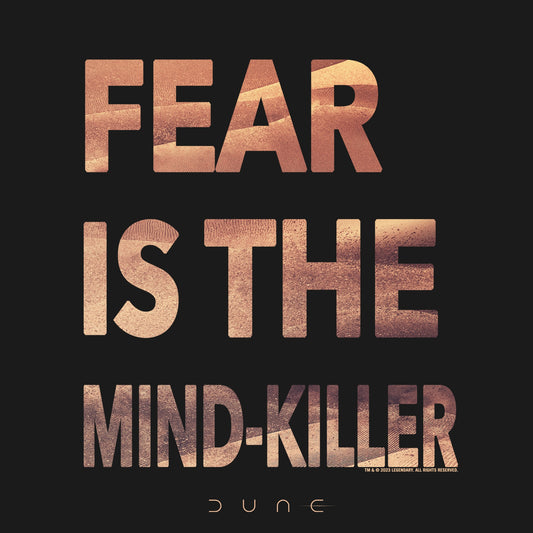 Dune Fear is the Mind-Killer Fleece Cropped Hoodie
