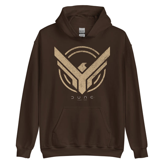 Dune Atreides Fremen Badge Hoodie Dark Chocolate