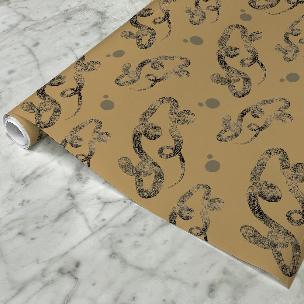 Dune Sandworm Satin Gift Wrap