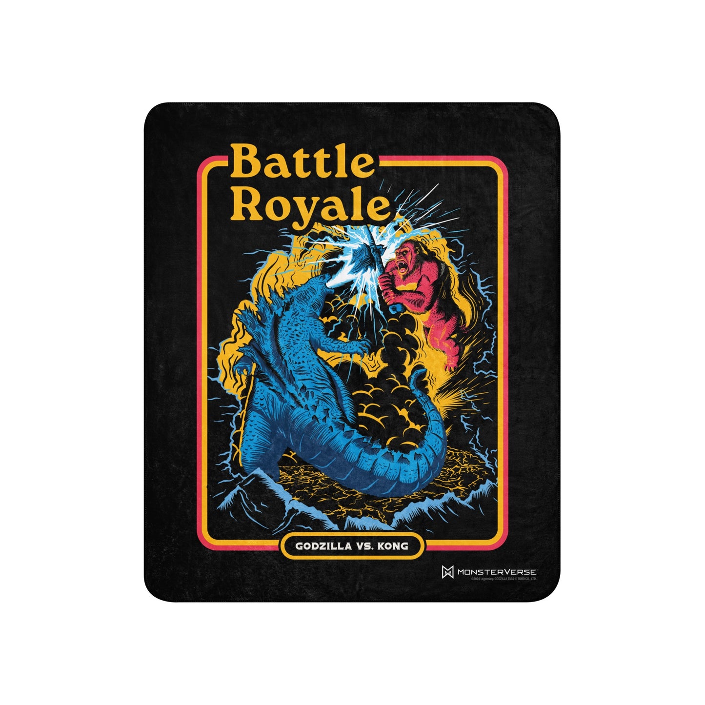 Godzilla vs. Kong Battle Royale Sherpa Blanket