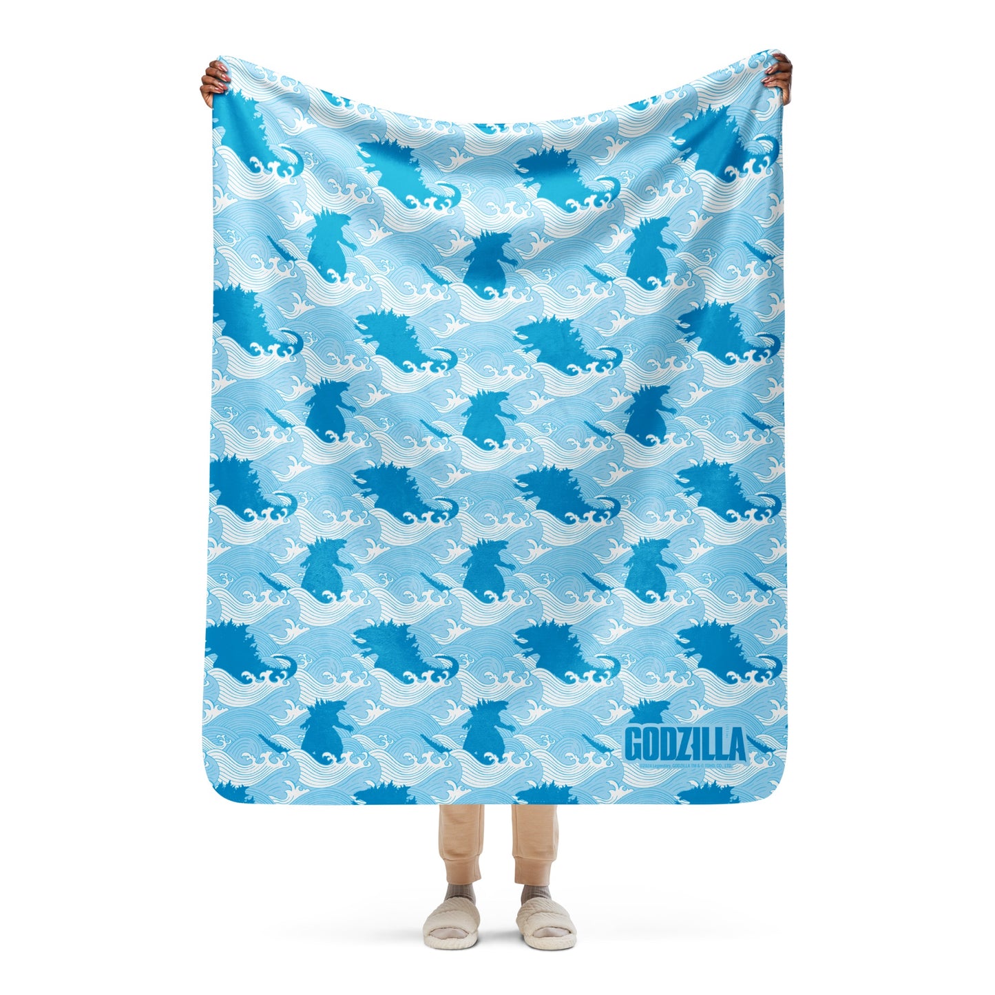 Godzilla vs. Kong Waves Sherpa Blanket