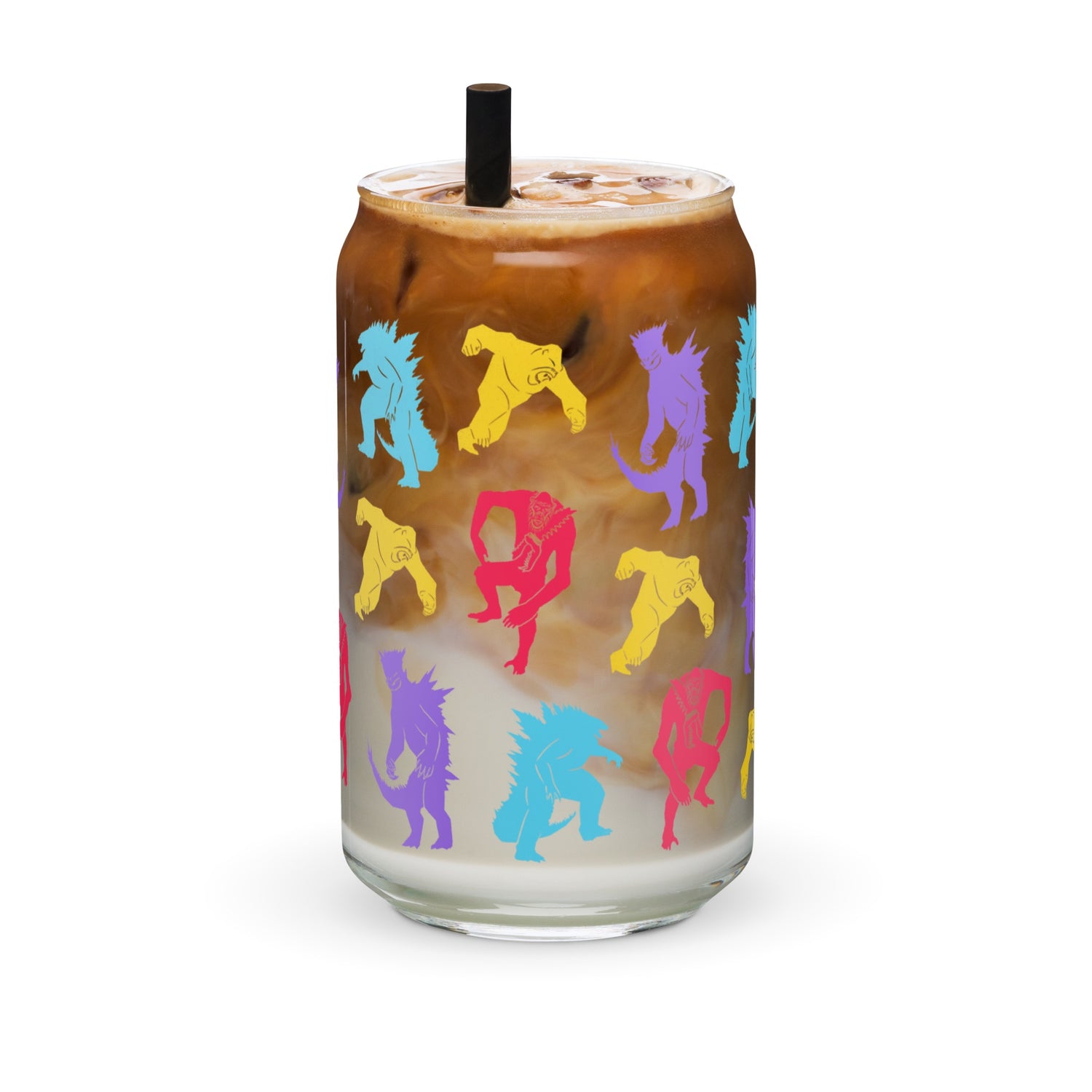 Copy Monster Pattern Glass The New Empire Monster Pattern Can-Shaped Glass