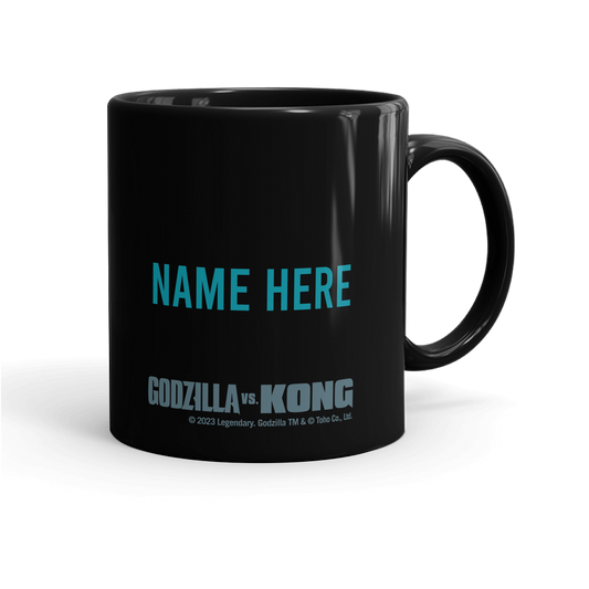 Monsterverse Team Godzilla Personalized Black Mug - 11oz