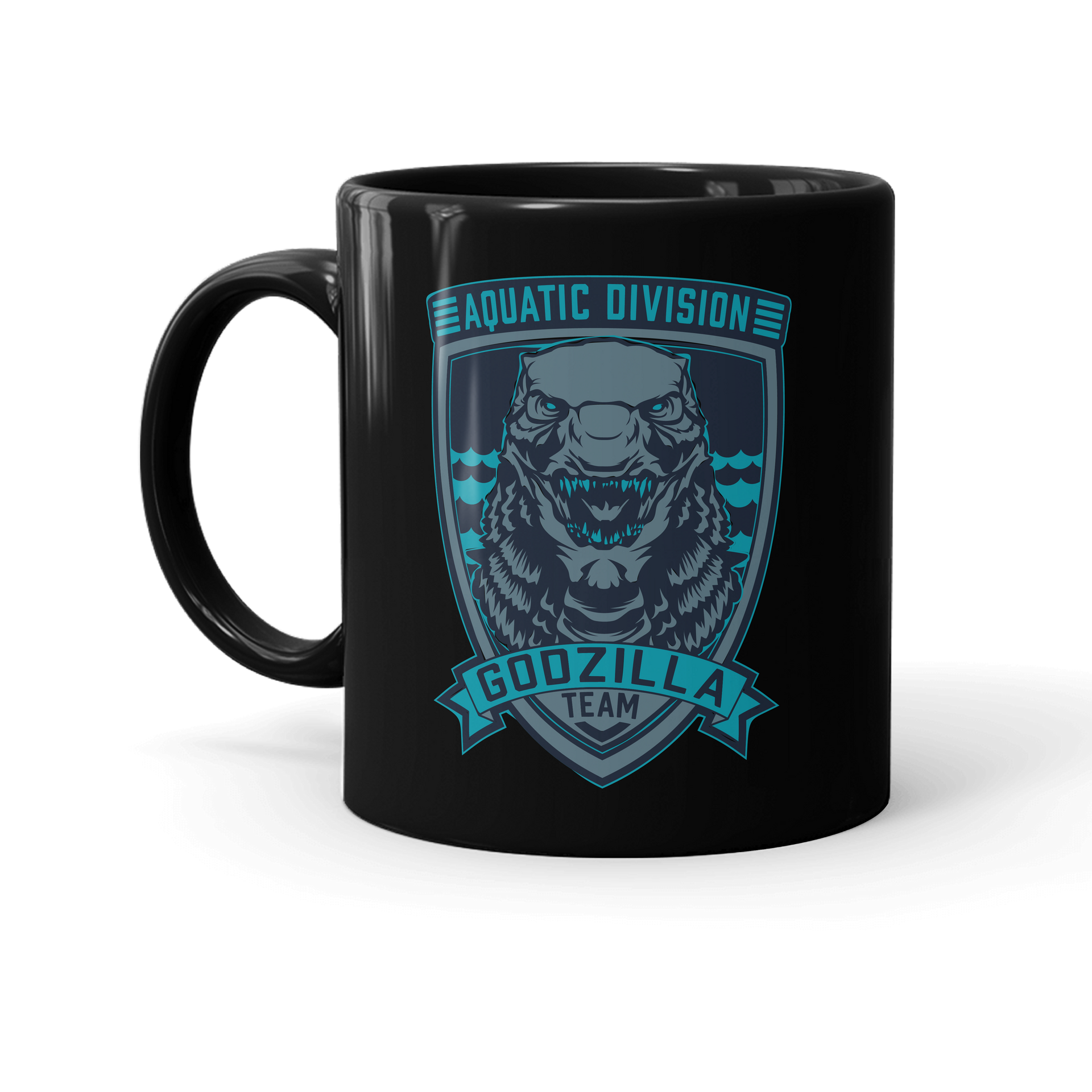 Monsterverse Team Godzilla Personalized Black Mug - 11oz