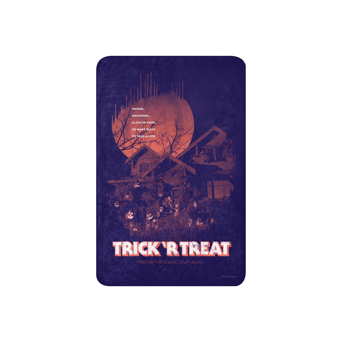 Trick 'r Treat Stay Alive Sherpa Blanket