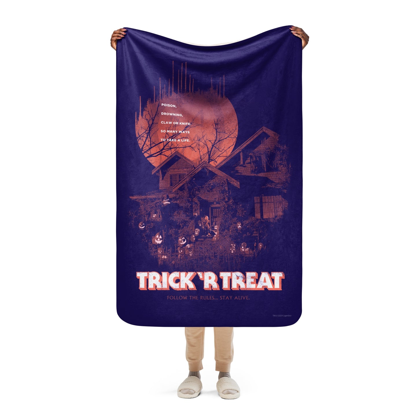 Trick 'r Treat Stay Alive Sherpa Blanket