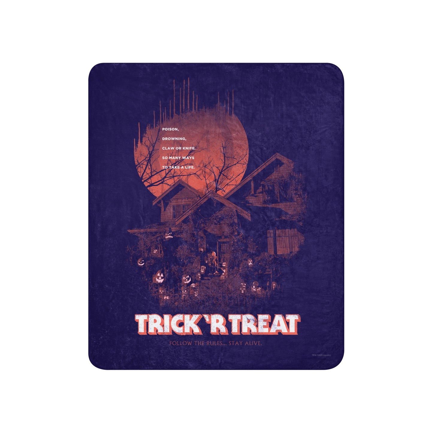 Trick 'r Treat Stay Alive Sherpa Blanket