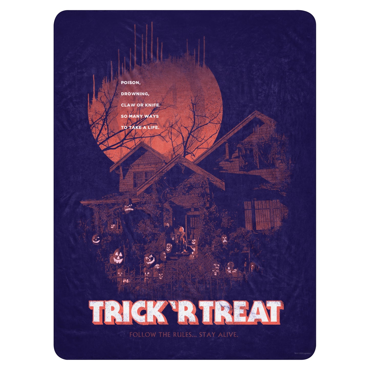 Trick 'r Treat Stay Alive Sherpa Blanket