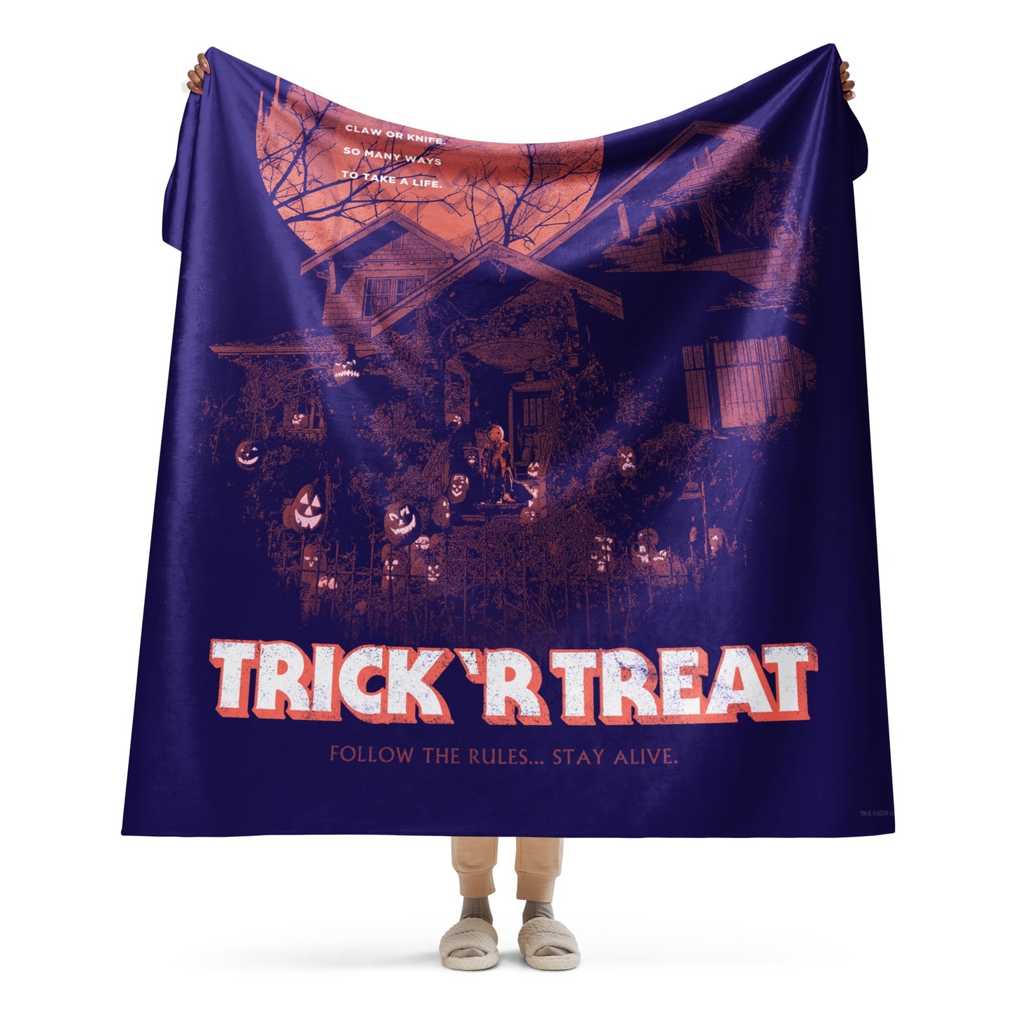 Trick 'r Treat Stay Alive Sherpa Blanket