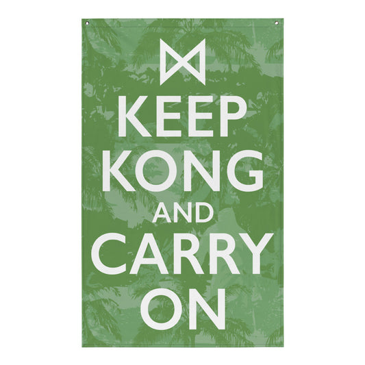 Monsterverse Keep Kong and Carry On Flag