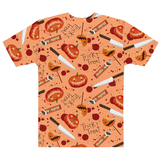 Trick 'r Treat Pumpkin Knife Pattern Shaker Unisex T-Shirt