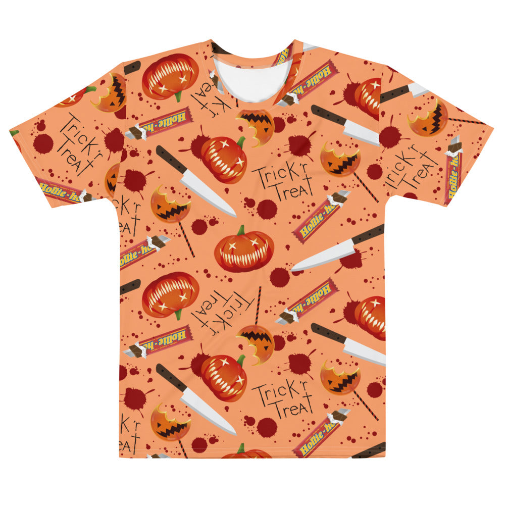 Trick 'r Treat Pumpkin Knife Pattern Shaker Unisex T-Shirt