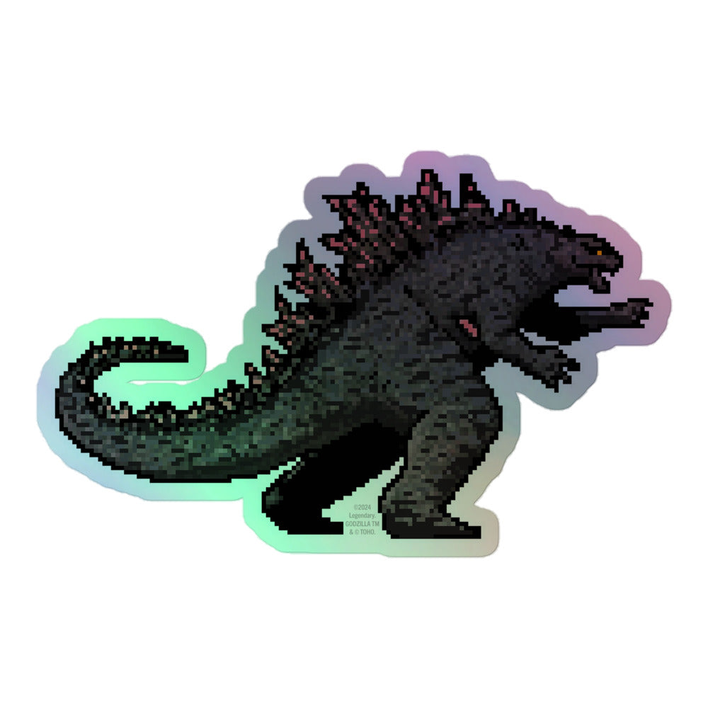 Godzilla x Kong Retro 8-Bit Godzilla Holographic Sticker