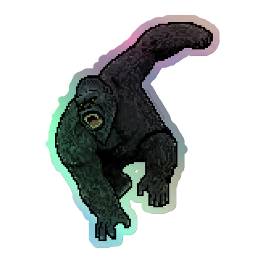 Godzilla x Kong Retro 8-Bit Kong Holographic Sticker