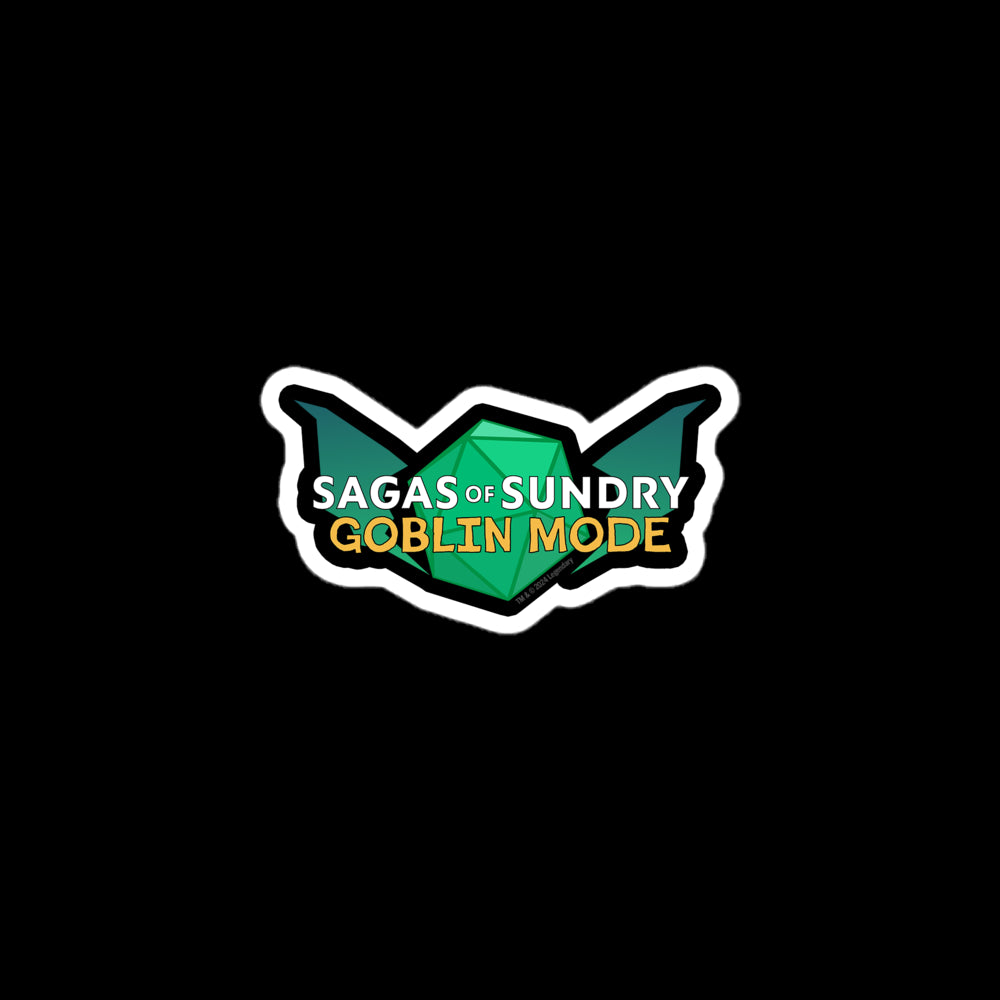 Sagas of Sundry: Goblin Mode Logo Sticker